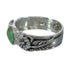Southwestern Silver Turquoise Flower Ring Size 7-1/2 YX91618